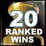 20 Online Ranked Wins Achievement